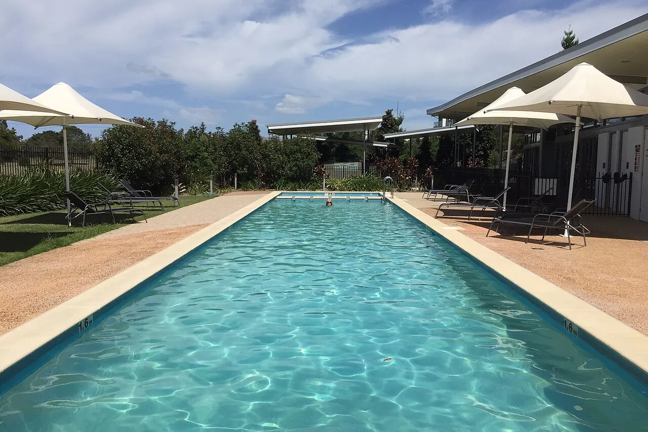 Stock photo of a pool project of the kind Wind River Pools takes on in Spring