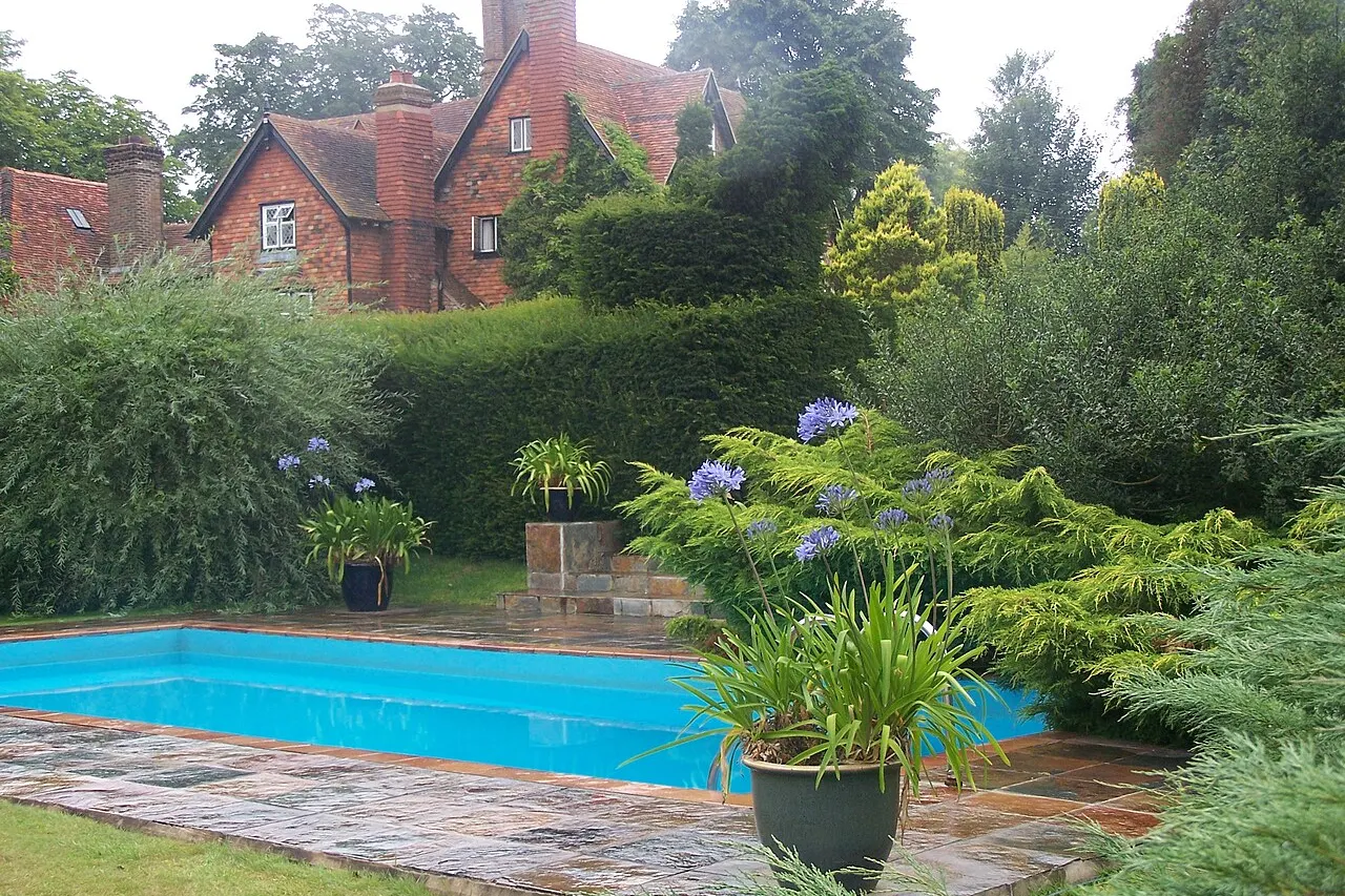 Stock photo of a pool project of the kind Beyond Blue Pools takes on in Spring